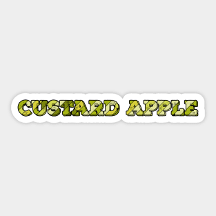 Custard Apple Fruit Name Sticker